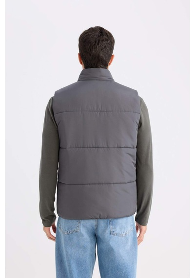 DeFacto Regular Fit Dik Yaka Fermuarlı Şişme Yelek D6286AX25SPAR104 DeFacto Regular Fit Dik Yaka Fermuarlı Şişme Yelek D6286AX25SPAR104