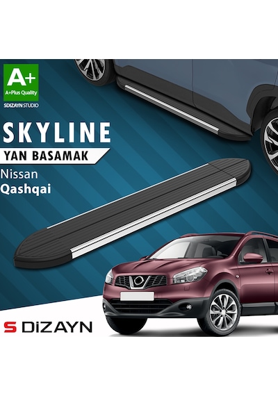 S-dizayn Nissan Qashqai Skyline Krom Yan Basamak 173 Cm 2007-2014 A+ Kalite