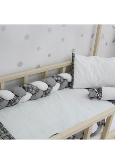 Bibaby Ekose Montessori Uyku Seti 69121 Gri