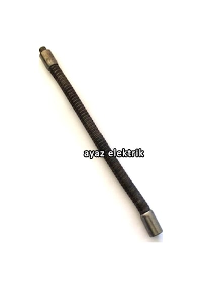 Kıvrımlı Spiral Aplik Ve Masa Lambası Borusu 9 Mm Siyah