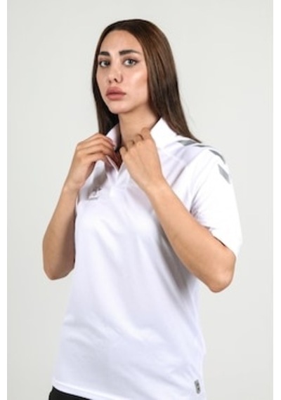 Hummel Dream Kamp Tişört, Polo Yaka Beyaz
