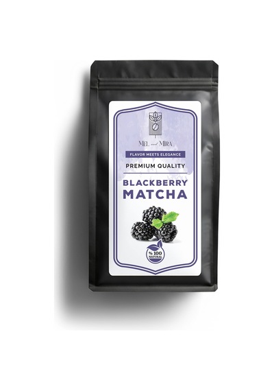 Böğürtlen Aromalı Matcha Tozu 50g, Berry Matcha Powder