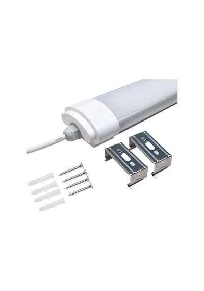 10 Adet Cata Ct 2477 Nemli Yer 40w 120cm Etanj Led Armatür Beyaz Işık 6400k Siyah