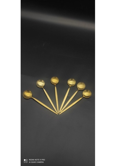 Ikon Mat Gold Nescafe Çay  Kaşık Gold