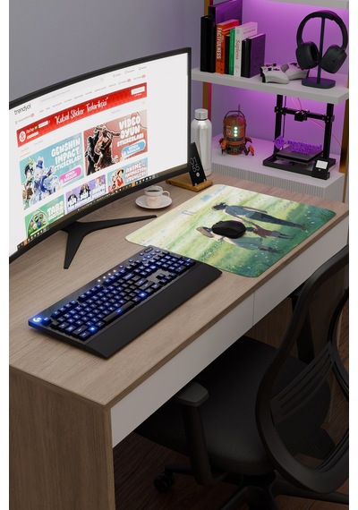 Suzume Anime V2 - 48x40 Xl Gaming Kauçuk Kaymaz Taban Mouse Pad Fare Altlığı