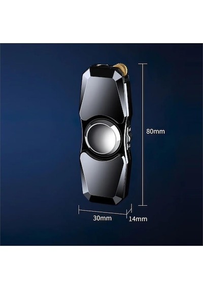 Stres Sm877a Çarklı Gazlı Çakmak Siyah Metal