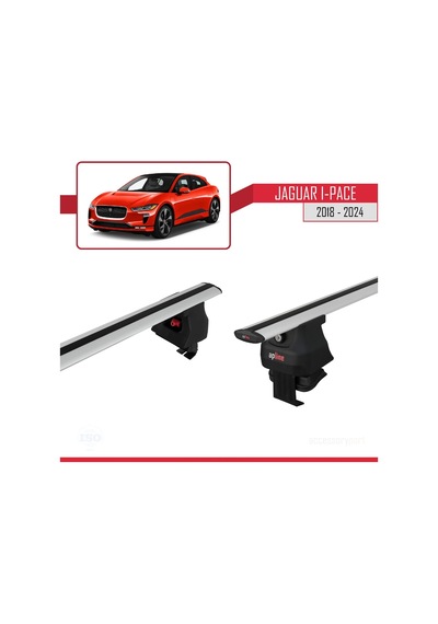 Jaguar I-pace 2018 Ve Sonrası İle Uyumlu Ace-4 Ara Atkı Tavan Barı Gri