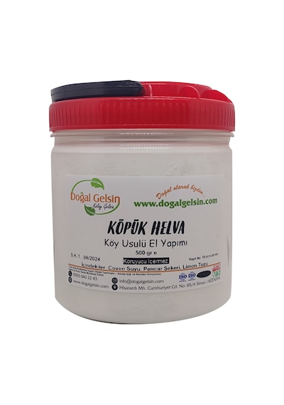 Doğal Gelsin Meşhur Coğrafi İşaretli Kütahya Köpük Helva 500 G