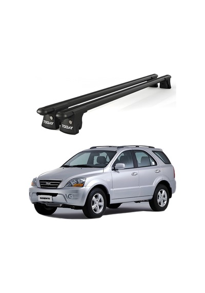 Trio-ı Kia Sorento 2007-2009 Uyumlu Siyah Kilitli Ara Atkı 120cm Port Bagaj Tavan Barı