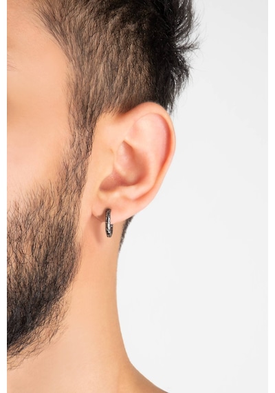 Etnik Stil Çelik Erkek Küpe Gümüş