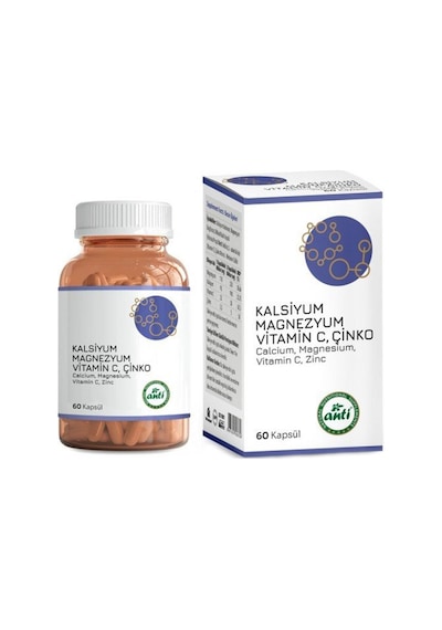 Masc Kalsiyum & Magnezyum & Vitamin-C & Çinko 60 Kapsül