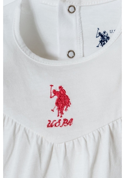 U.s. Polo Assn. Kız Bebek Beyaz Takım Usb3002-c-v1 Beyaz