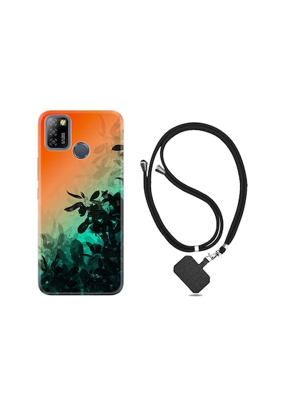 Infinix Smart 5 Kılıf Boyun Askılı Güzel Çiçekler 1712