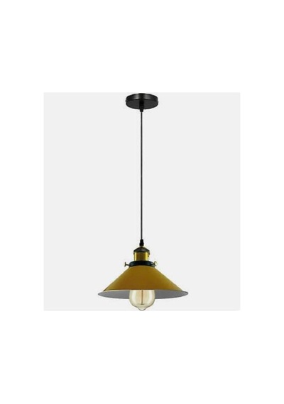 Tekli Spor Metal Sarkıt Avize Sarı Avize 23 Cm En Siyah