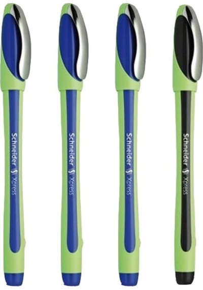 Schneider Xpress 0.8 MM Fiber Uçlu Kalem 3 Mavi 1 Siyah