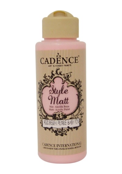 Style Matt Akrilik Boya 120ml 9020 Bebek Pembe 9020 Bebek Pembe