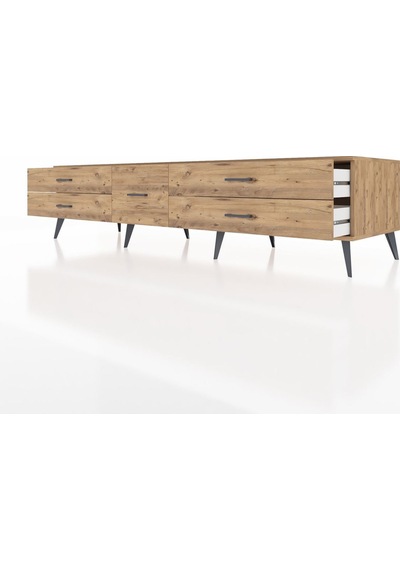 Kronos Tv Ünitesi 5 Çekmeceli 220x59x51 Çam-çam Atlas Çam/atlas Çam - Atlas Çam Kronos Tv Ünitesi 5 Çekmeceli 220x59x51 Çam-çam Atlas Çam/atlas Çam - Atlas Çam