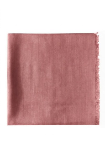 Özense Çift Flamlı Pamuklu Terletmeyen 4 Mevsim Kullanılabilir 100x100 Cm Eşarp Gül kurusu