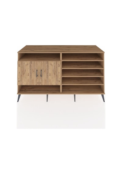 Kronos Konsol 7 Raflı 2 Kapaklı 176x59x99 Çam-çam Çam-çam