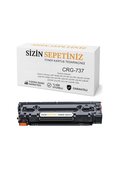 Canon Crg-737 Uyumlu  Toner İ-sensys Mf216n Mf217w Mf229dw Uyumlu  2400 Sayfa Kapasite