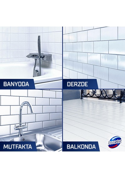 Domestos Köpük Gücü 450 Ml Derz Temizleyici Ters Kullanılabilir Şişe X3 Diğer