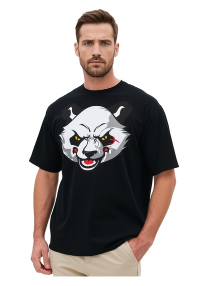 Ogc Panda 2 Oversize Unisex T-shirt Siyah