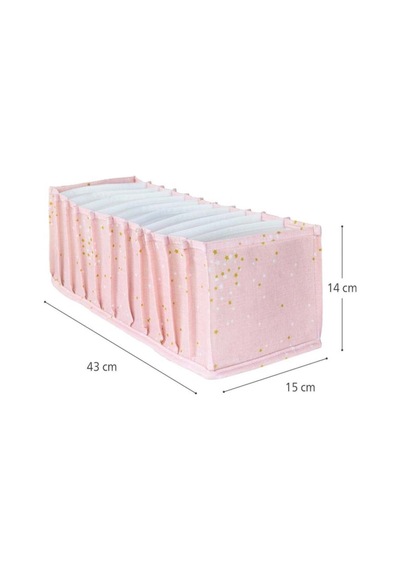Baby Akordiyon Organizer Çekmece Düzenleyici Medium, Pembe Desenli