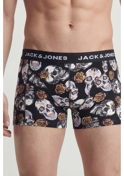 Jack & Jones Erkek Jacraul 3'lü Boxer 12301210 Siyah