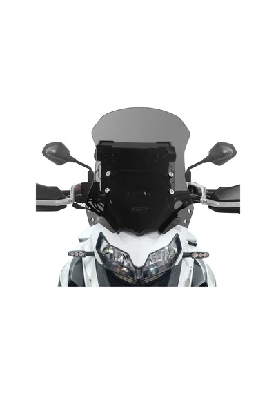 Gp Kompozit Benelli Trk 502 / 502x 2018-2023 Uyumlu Ön Tur Camı Füme 53 Cm