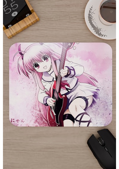 Angel Beat S Anime V4 - 22x18 Gaming Kauçuk Kaymaz Taban Mouse Pad Fare Altlığı