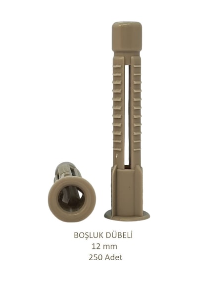 Boşluk, Tuğla Dübeli 12 mm 250 Adet