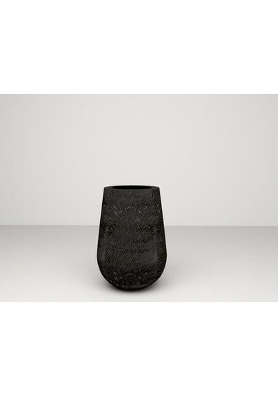 Nuano Consept Zono Serisi Uzun Saksı Siyah 30x35