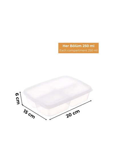 4 Bölmeli Buzdolabı Organizeri 1 Lt, Friz Düzenleyici Desenli