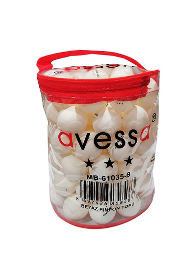 Avessa Abs Masa Tenisi Topu Gazlı Pinpon Topu Beyaz