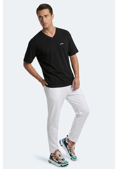 Slazenger Katre Erkek Oversıze Siyah Tişört