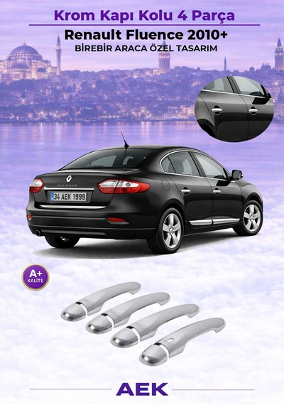 Renault Fluence Kapı Kolu Sensörsüz 2010- Paslanmaz Çelik