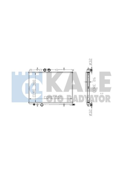 KALE OTO Radyatör 2031031AB Su Radyatörü 307 / Xsara Picasso 2.0 16V 1.8İ 2.0Ie HDI Al-Pl