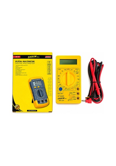 Şahin Tools Şht-347 Dijital Multimetre - Ac/dc Voltaj, Dc Akım, Direnç, Diyot Ve Npn/pnp Ölçümü