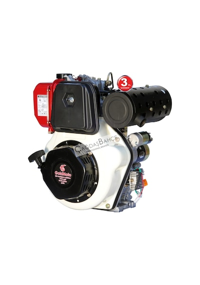 Goldmoto Gm192Fbe-G3 Dizel Motor 12 Hp Marşlı Krank Konik Orta
