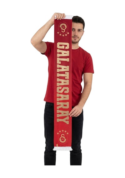 Galatasaray İlklerin Ve Enlerin Takımı Şal Atkı Uv Kutu Kırmızı