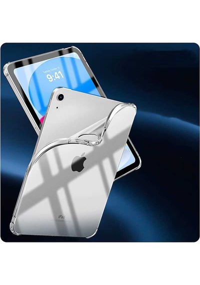 Apple Uyumlu iPad 10.9 2022 10.nesil - Zore Tablet Nitro Anti Shock Silikon Kapak-renksiz Tablet Kılıfı