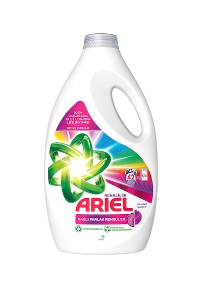 Ariel Canlı Parlak Renkliler Sıvı Çamaşır Deterjanı 42 Yıkama 6300 G