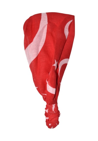 Lastikli Paraşüt Bandana Türk Bayrağı 29 Ekim 23 Nisan 19 Mayıs Kırmızı