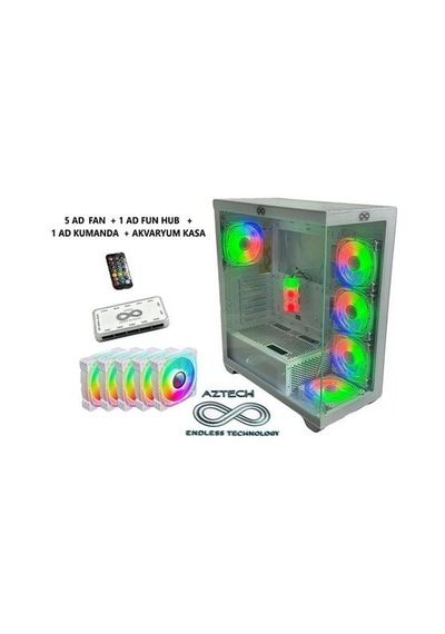 Aztech Azt101 W Gaming Mid-tower Pc Kasası Beyaz