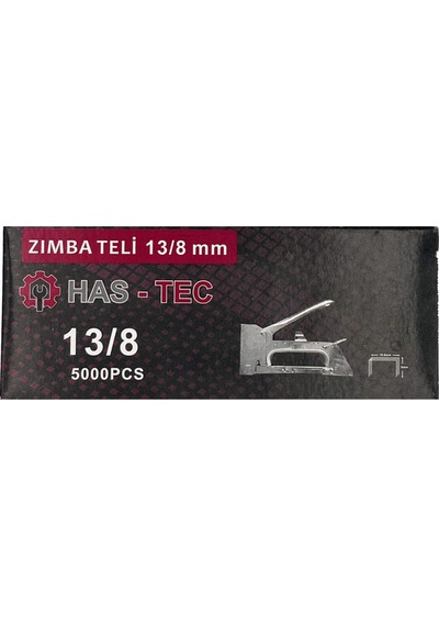 Zımba Teli 13/8 Mm 5000 Adet, Güçlü Ve Dayanıklı Çelik Tel, Profesyonel Zımba Tabancaları İçin