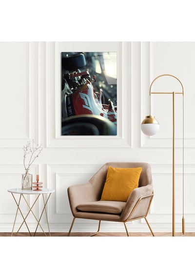 Formula 1 Aracı Cam Tablo 35x50 Cm Deg1522