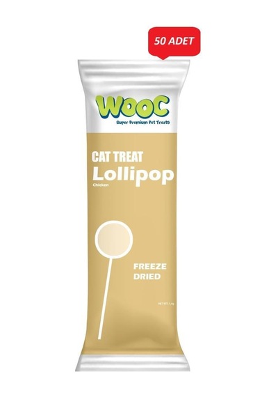 Wooc Lollipop Tavuklu Kedi Ödül Maması 1,4 Gr 50 Li Paket