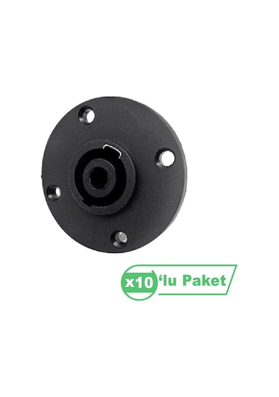 Losen Ld4017 Speakon Soket Konnektör Yuvarlak 10 Lu Paket