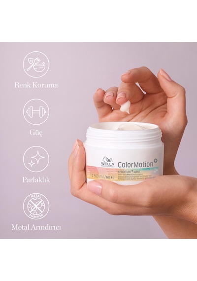 Wella Professionals Colormotion+ Boyalı Yıpranmış Saçlar İçin Yapılandırıcı Saç Maskesi 150 Ml