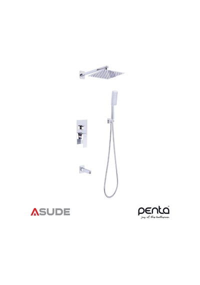 Penta 4559 Ankastre Banyo&duş Sistemi Chrom Square Sarı